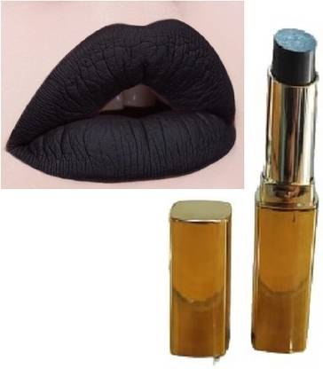 Herrlich Black Lipstick Long Lasting Kissproof Waterproof Lightweight Smudge Proof