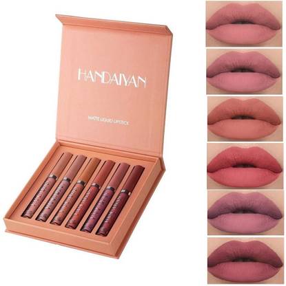 Pas Huda Beauty Waterproof Matte Liquid Lipstick Set of 6 , Shade - B
