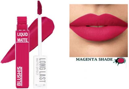 BLUSHIS Non Transfer Smudge Proof Longlasting Sensational Liquid Matte Lipstick set of 1