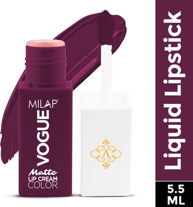 MILAP Vogue Matte Liquid Lipstick Waterproof & Smudge Proof