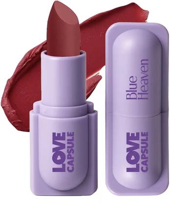 BLUE HEAVEN Love Capsule Powder Matte Lipstick Infused With Vitamin E  (Midnight Berry, 4 g)