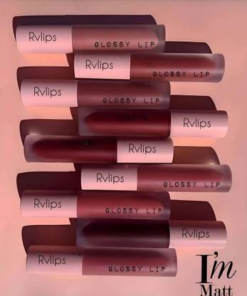 RVLIPS Liquide matte Lipstick 8 Pcs Set waterproof long lasting