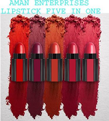 Aman Enterprises Fab 5 Lipstick 5 in 1 Stylish Lipstick 14 L 235