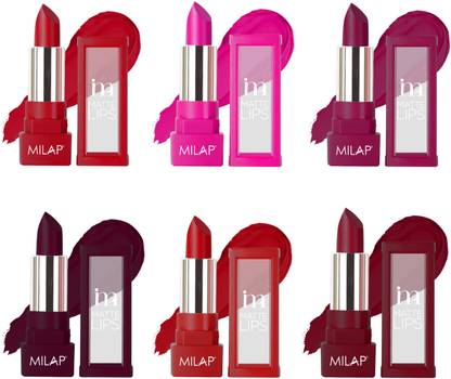 MILAP Long Stay Matte Lipstick Combo Set of 6