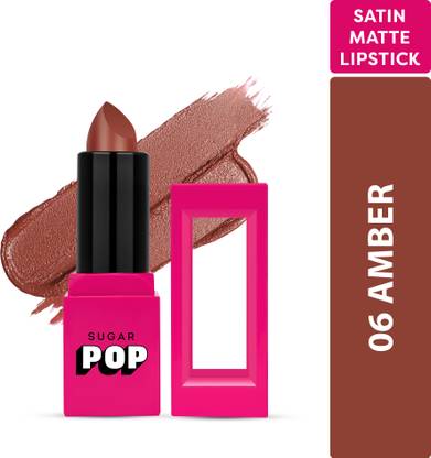 SUGAR POP Satin Matte Lipstick 06 - Long-wearing | Full Coverage