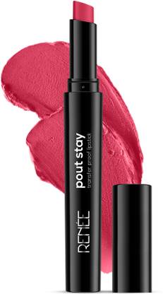 Renee Poutstay Transfer Proof Lipstick, Smudgeproof, Long Lasting Smooth Matte Finish