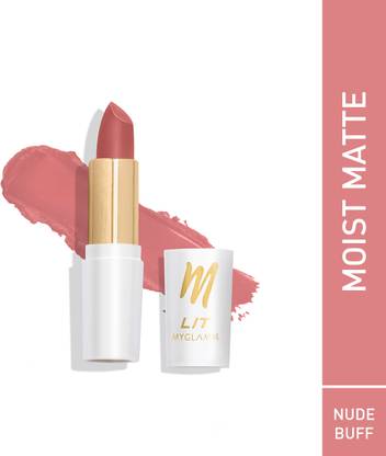 मायग्लाम्म LIT Moist Matte Lipstick, Nude Buff