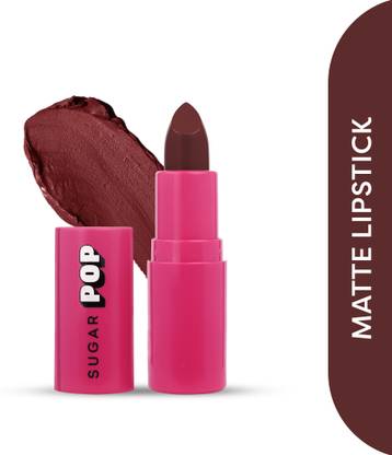 SUGAR POP Matte Lipstick - 05 Chocolate | Non-Drying | Lightweight | Satin matte finish