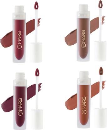MARS Long Lasting Matte Liquid Lipstick Pack of 4