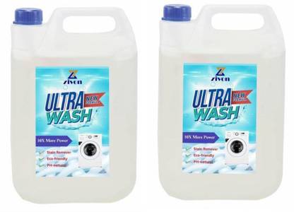 ZIVON Washing machine liquid combo 1 lit +1 lit Lime Liquid Detergent