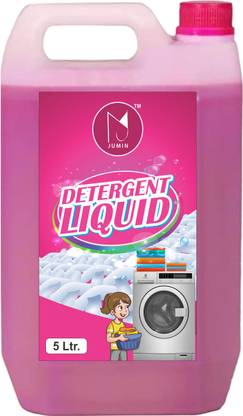 Jumin Washing machine Pink liquid detergent 5 ltr, Suitable for top and front load Multi-Fragrance Liquid Detergent