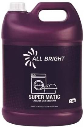 ALL BRIGHT Liquid Detergent Super Matic For Tough Stain Removal With Superior Fragrance Fresh Liquid Detergent