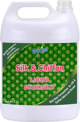 Ozxiee Silk & Chiffon Wash Liquid Detergent (5L) Specially Formulated For Silk Fabric Floral Liquid Detergent