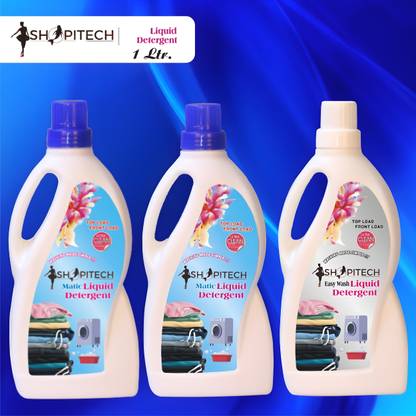 SHOPITECH Multipack liquid detergent Suitable for top and front load Liquid Detergent Detergent Powder (Floral)