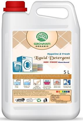 GROVANTI ORGANIC Whitefield(Regular) Liquid Detergent for Top-Load and Front Load Machine Oriental Liquid Detergent