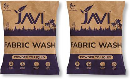 JAVI Fabric Wash | Eco-Friendly Powder to Liquid Detergent | Plant-Based Lavender Liquid Detergent