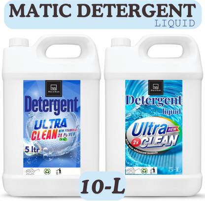 BLISS & BLUSH Liquid Detergent 5 Liter Combo Laundry Liquid For Fabric Daily Wash Lavender Liquid Detergent