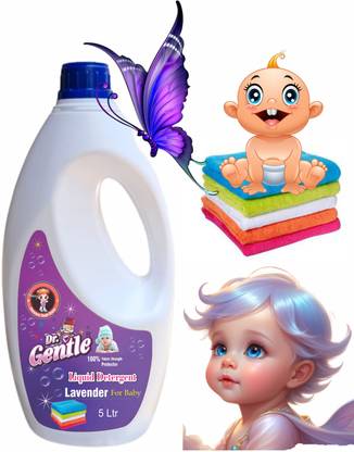 DOCTORGENTLE Baby Laundry Detergent Liquid 5 Ltr Lavender Liquid Detergent