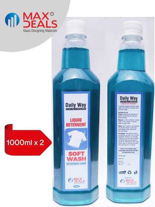 max deals Daily Way Liquid Detergent used for Front & Top load Machine Wash and Hand Wash Jasmine Liquid Detergent