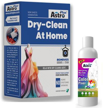 ASTRO PLUS+ Astro Plus Dry Clean (10 Wipes) with 200ML Color Fixer Rose Liquid Detergent