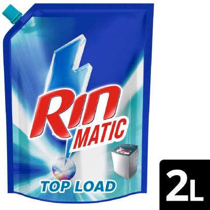 Rin Matic Liquid 2L Pouch Top Load Fresh Liquid Detergent