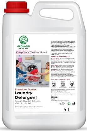 GROVANTI ORGANIC Liquid Detergent, Suitable for top and front load for Machine Laundry Liquid Floral Liquid Detergent
