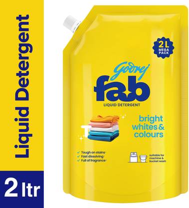 Godrej Fab Refill Pouch | Machine and Hand Wash Fresh Liquid Detergent