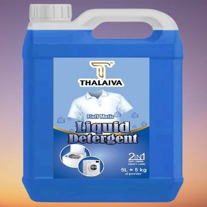 Thalaiva Essentials Fluff Fabric Liquid Detergent 5 Littre Fresh Liquid Detergent