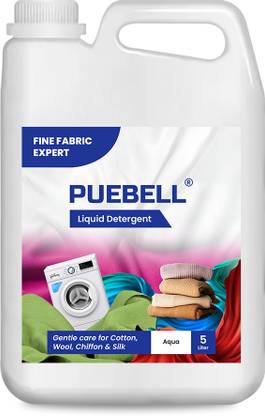 Puebell Laundry Liquid Detergent For All Types Of Machine & Hand Wash&Liquid Detergent Aqua Liquid Detergent  (5000 ml) at Rs. 189
