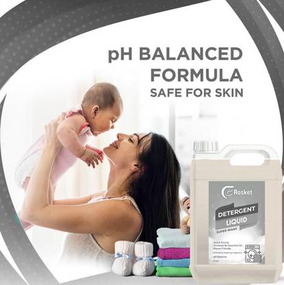EROSKET All Type Of Cloth,Liquid For Top & Front Load grey Multi-Fragrance Liquid Detergent