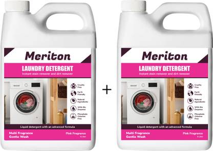 Meriton Liquid Detergent, Suitable For Top & Front Load, Liquid For Machine And Handwash Rose Liquid Detergent