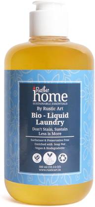 Rustic home Organic Bio-Liquid Laundry|With Ritha & Lemon|Front & Top Load | Citrus Liquid Detergent