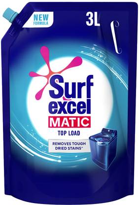 Surf excel Matic Top Load Liquid Detergent Refill pouch, Remove Stains Fresh Liquid Detergent