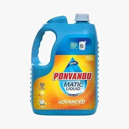 Ponvandu Liquid Detergent Suitable for Top Load and Front Load washing machines Floral Liquid Detergent