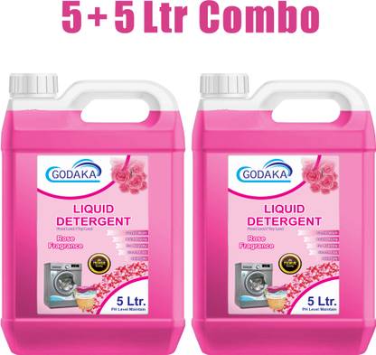 GODAKA TOP LOAD & FRONT LOAD LIQUID DETERGENT POWER FULL WASH BEST QUALITY Rose Liquid Detergent
