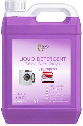 Harbe PURPLE Best liquid detergent 5L for TOP AND FRONT washing machine Fresh Liquid Detergent