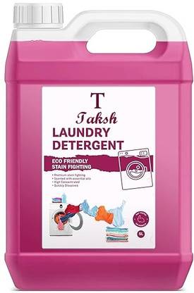 TAKSH Detergent 5 Liter,PINK Laundry Liquid for Fabric Care (5 LTR) Fresh Liquid Detergent