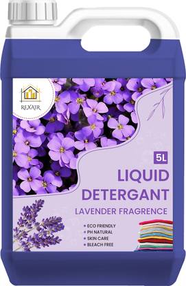 Rexair High-Quality Laundry Liquid, Suitable for Top-Load:::Front-Load Washing Machine Lavender Liquid Detergent