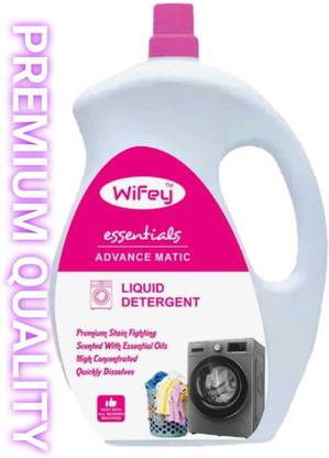 Wifey Liquid Detergent 5L, For Hand Wash, Front and Top Load Washing Machine Multi-Fragrance Liquid Detergent
