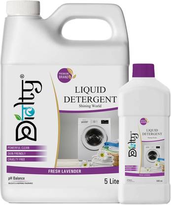 Diolty Lavender Laundry Liquid Detergent Suitable for Front & Top Load Washing Machine Lavender Liquid Detergent