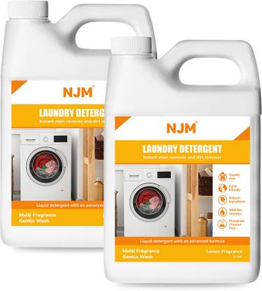 njm Liquid Detergent , Washing Machine 5 Liter Can Liquid Lime Liquid Detergent