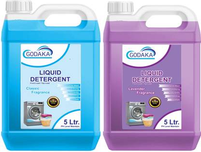 GODAKA Top Load & Front Load Washing Machim Liquid Lavender & Fress Long Lasring Multi-Fragrance Liquid Detergent
