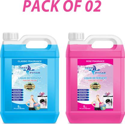 deeppyoar TOAP LOAD AND FRONT LOAD BLUE AND ROSE WASHING MACHIN LIQUID Multi-Fragrance Liquid Detergent