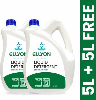 ELLYON Green Front & Top Load Fabric Liquid Detergent For Machine and Hand Wash Multi-Fragrance Liquid Detergent