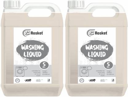 EROSKET Washing machine liquid detergent top load and front load (transparent 10 ltr) Multi-Fragrance Liquid Detergent