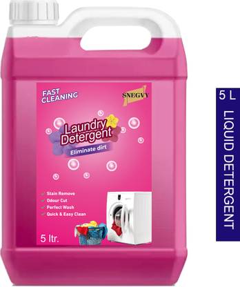 Snegvy Liquid Detergent Refil Can-5 Liter | Laundry Detergent Formula | Odour Cut Fresh Liquid Detergent