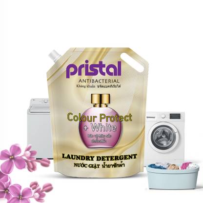 Pristal Premium Perfume - Colour Protect +White Laundry Detergent 2L Refill Pack Multi-Fragrance Liquid Detergent