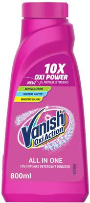 वनीश 10x oxi action 800ml All In 1 Stain Remover Removes Stains Detergent Add On लिक्विड डिटर्जेंट