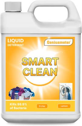 GENIUSMETER Liquid Detergent, Suitable For Top & Front Load ,Liquid For Machine Lime Liquid Detergent