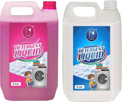 Jumin Combo 5L White+5L White MIX FLOWER Washing machine liquid detergent 10L Multi-Fragrance Liquid Detergent